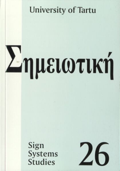 Sign Systems Studies. Trudõ po znakovõm sistemam. Töid märgisüsteemide alalt