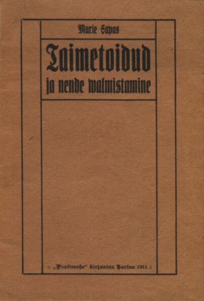 Taimetoidud ja nende valmistamine