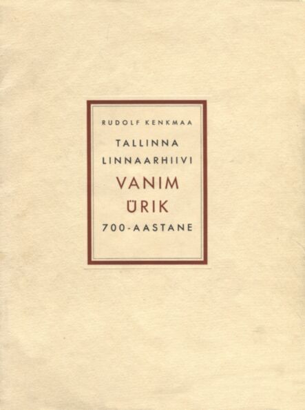 Tallinna Linnaarhiivi vanim ürik 700-aastane