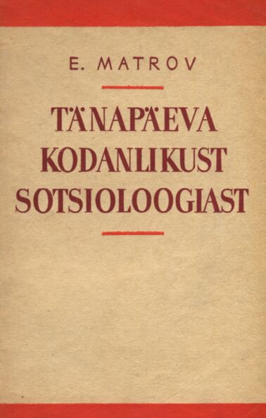 Tänapäeva kodanlikust sotsioloogiast