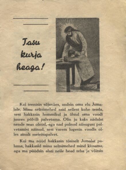 Tasu kurja heaga!
