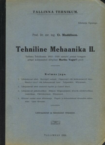 Tehniline mehaanika II