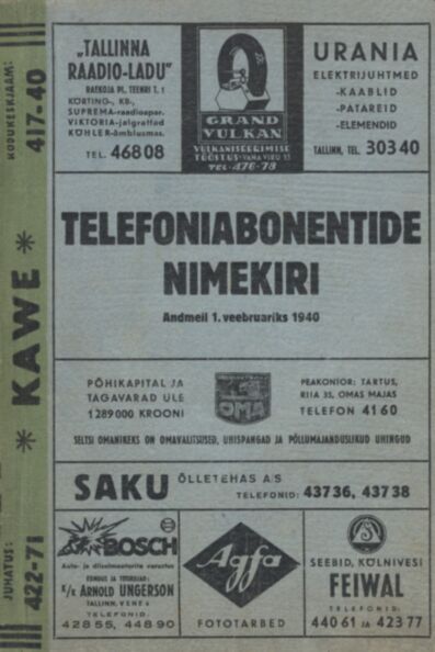 Telefoniabonentide nimekiri