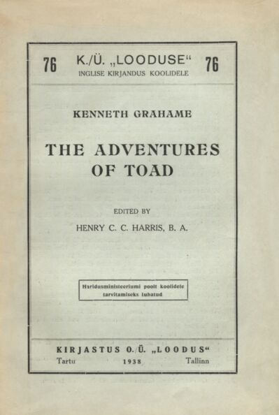 The adventures of Toad