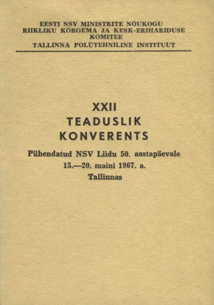 XXII teaduslik konverents